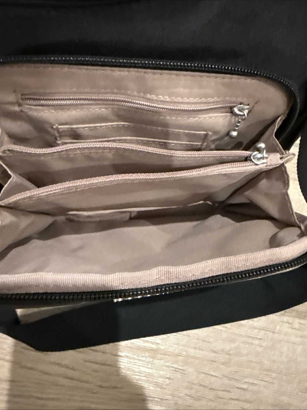 Baggallini Black Legacy Cross Cross Compact Nylon Crossbody - Picture 8 of 16